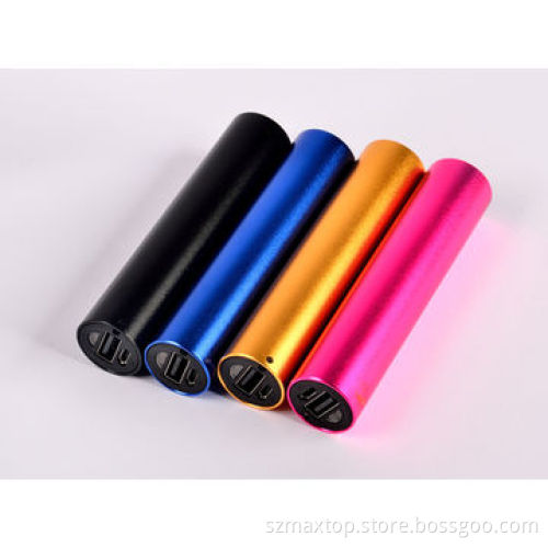 external portable charger power bank with aluminum housing and LED flashlightNew